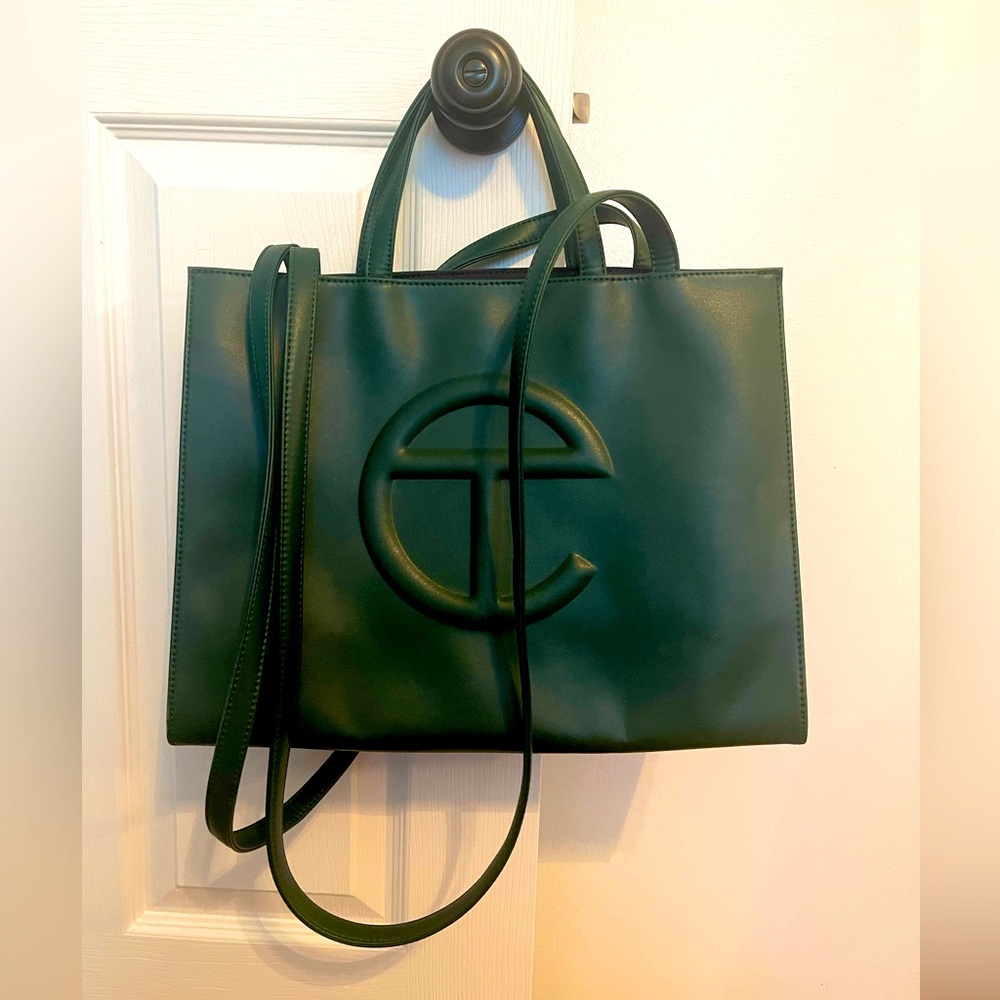 Telfar Medium Dark Olive green Shopping Bag